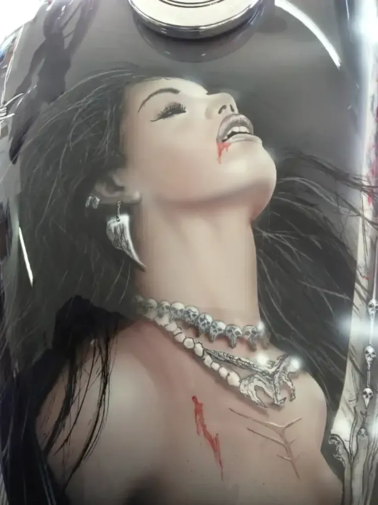 Harley Davidson 1200 Sport Low – Aérographie personnalisée (Nantes 44) (4)