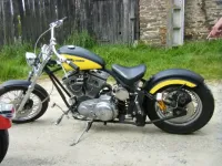 Harley Davidson noir mat & jaune nacré brillant (4)