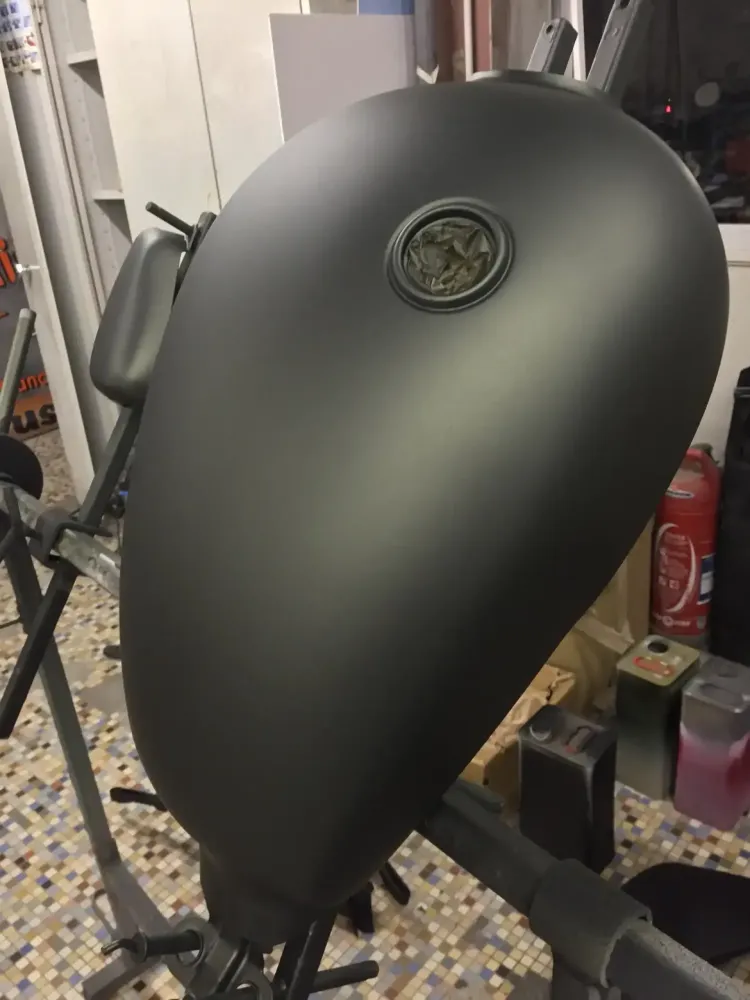 Triumph Bonneville – Peinture moto (Nantes 44) (5)