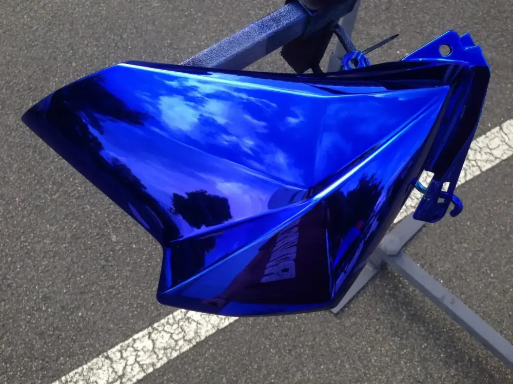 Kawasaki Z800 – Peinture chrome bleu (Saint-Herblain 44)-5