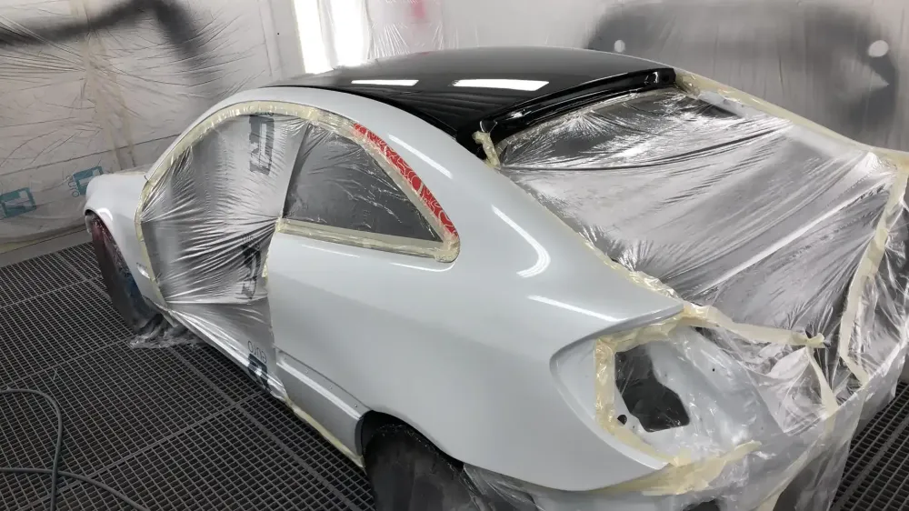 Coupé Mercedes C220 – Changement de couleur (2)