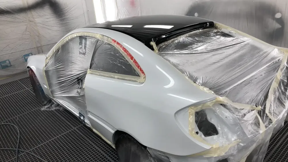 Coupé Mercedes C220 – Changement de couleur (3)