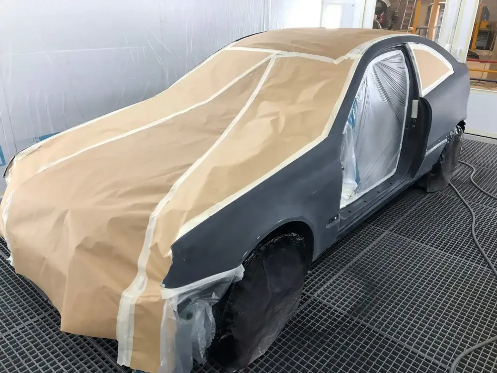 Coupé Mercedes C220 – Changement de couleur (10)