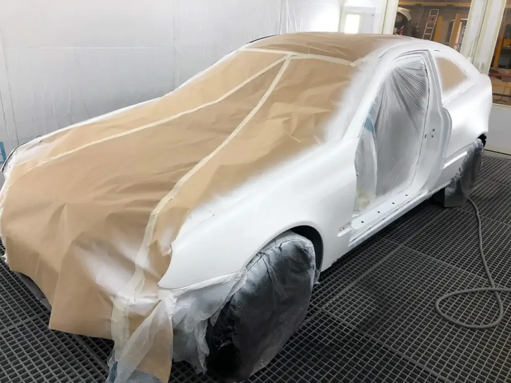 Coupé Mercedes C220 – Changement de couleur (13)