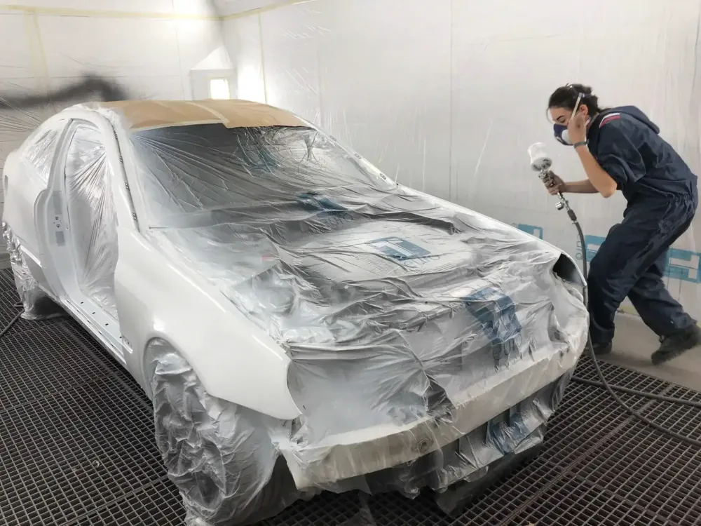 Coupé Mercedes C220 – Changement de couleur (9)