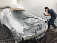 Coupé Mercedes C220 – Changement de couleur (9)