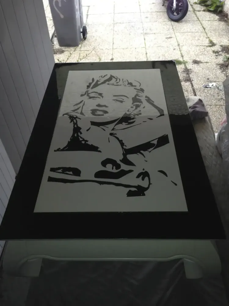 Table basse Marilyn Monroe – Noir & blanc (44)