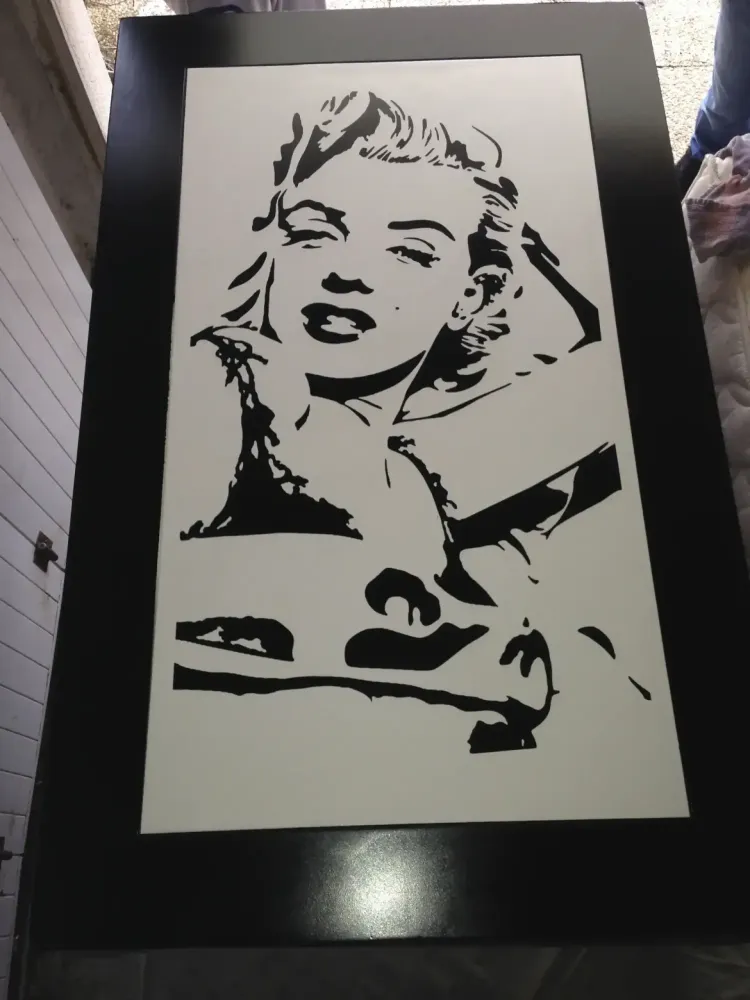 Table basse Marilyn Monroe – Noir & blanc (50)