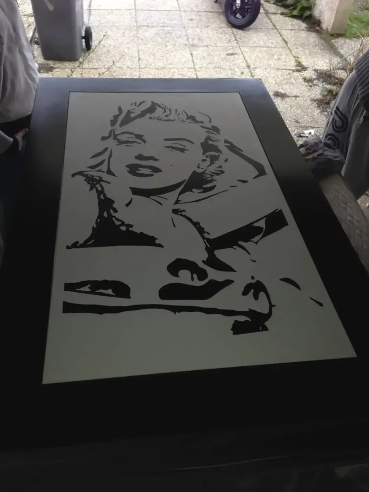 Table basse Marilyn Monroe – Noir & blanc (51)