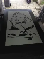 Table basse Marilyn Monroe – Noir & blanc (51)