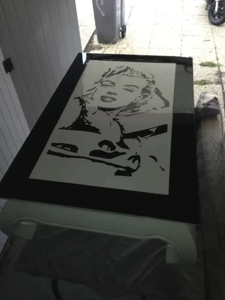 Table basse Marilyn Monroe – Noir & blanc (53)