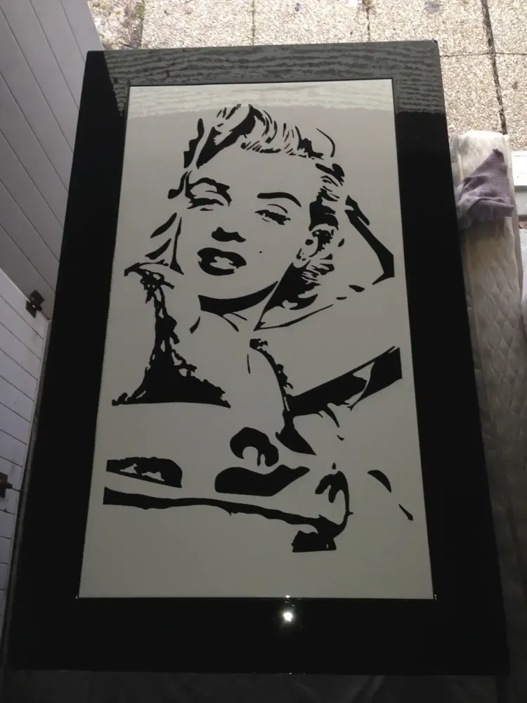 Table basse Marilyn Monroe – Noir & blanc (56)