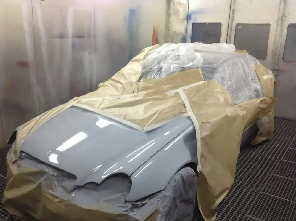 Coupé Mercedes C220 – Réparation et peinture complète (3)
