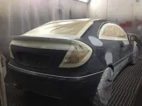 Coupé Mercedes C220 – Réparation et peinture complète (8)