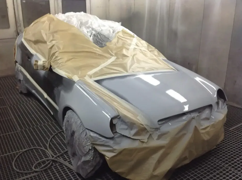 Coupé Mercedes C220 – Réparation et peinture complète (11)