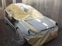 Coupé Mercedes C220 – Réparation et peinture complète (11)