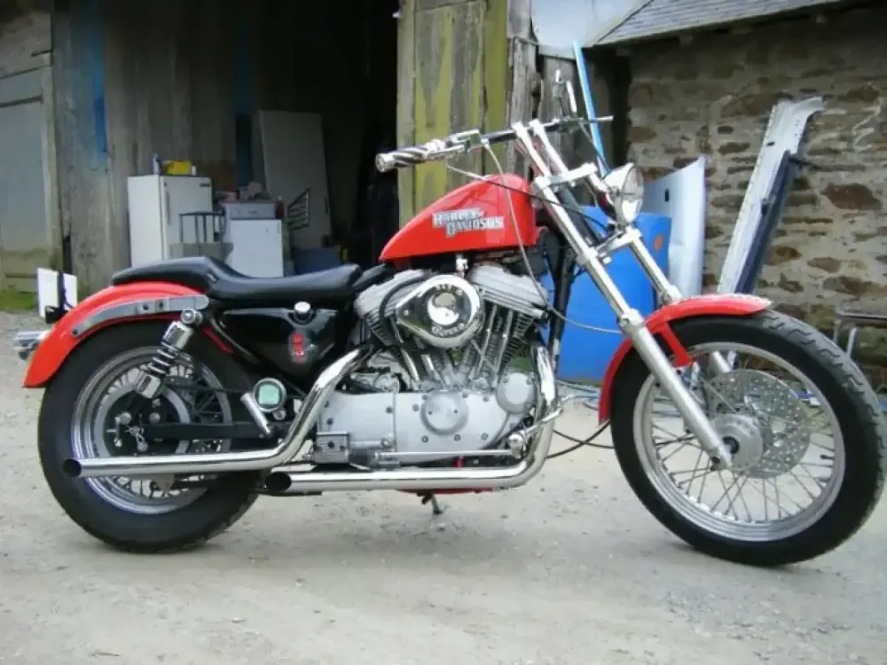 Harley Davidson Décoration Diablotin rouge et damier (9)