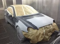 Coupé Mercedes C220 – Réparation et peinture complète (13)