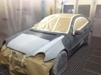 Coupé Mercedes C220 – Réparation et peinture complète (15)