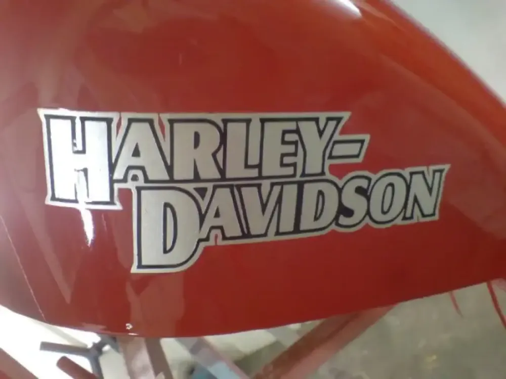 Harley Davidson Décoration Diablotin rouge et damier (6)