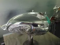 Triumph – Peinture chrome restauration -10