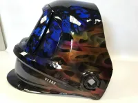 Hydrographie & aérographie sur cagoule de soudure -7