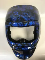 Hydrographie & aérographie sur cagoule de soudure -9