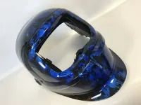 Hydrographie & aérographie sur cagoule de soudure -11