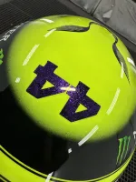 Casque Hamilton Mercedes 2022 – Jaune fluo mat