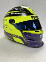 Casque Hamilton Mercedes 2022 – Jaune fluo mat (15)