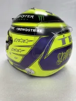 Casque Hamilton Mercedes 2022 – Jaune fluo mat (8)