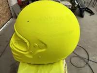 Casque Hamilton Mercedes 2022 – Jaune fluo mat (26)