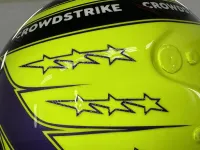 Casque Hamilton Mercedes 2022 – Jaune fluo mat (22)