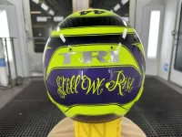 Casque Hamilton Mercedes 2022 – Jaune fluo mat (19)