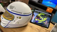 Casque Hamilton Mercedes 2022 – Jaune fluo mat (33)