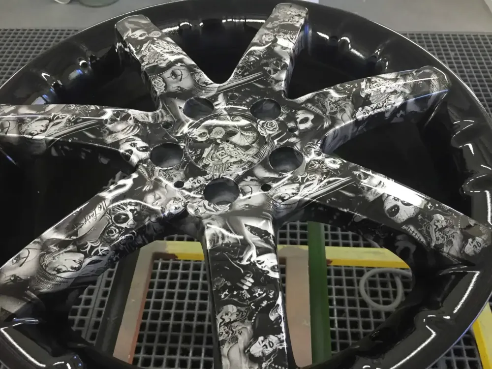 Hydrographie sur jantes tattoo