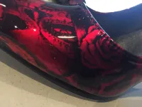 Hydrographie sur escarpins – Tattoo candy rouge-6