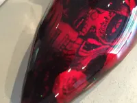 Hydrographie sur escarpins – Tattoo candy rouge-9