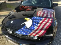 Mustang – Aérographie drapeau américain & aigle-51