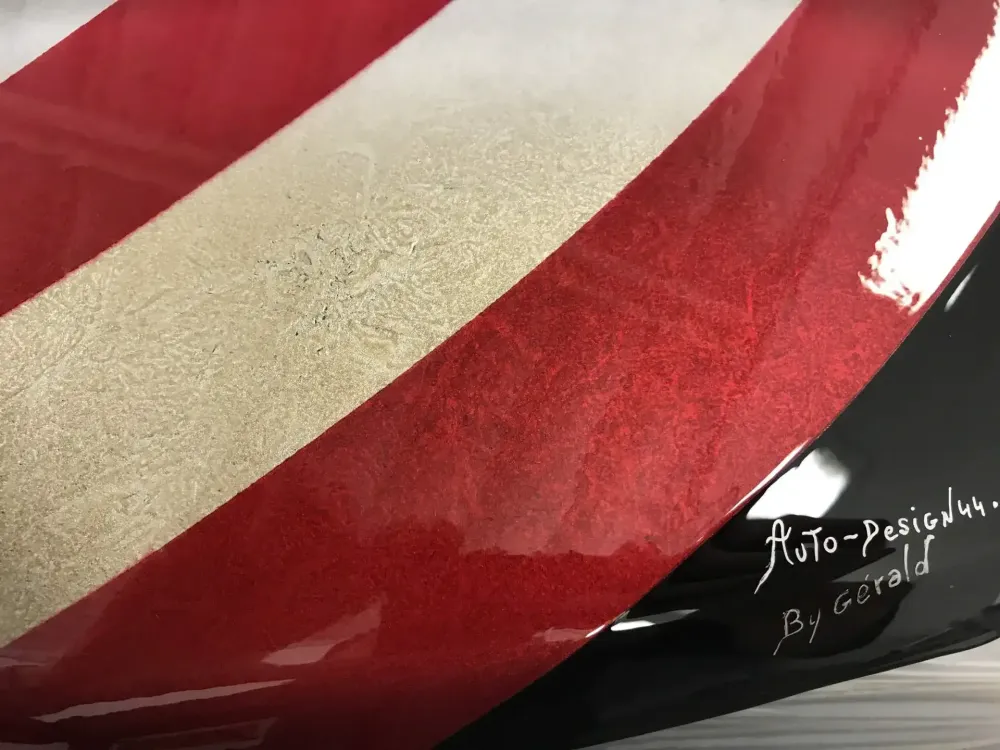 Mustang – Aérographie drapeau américain & aigle-36