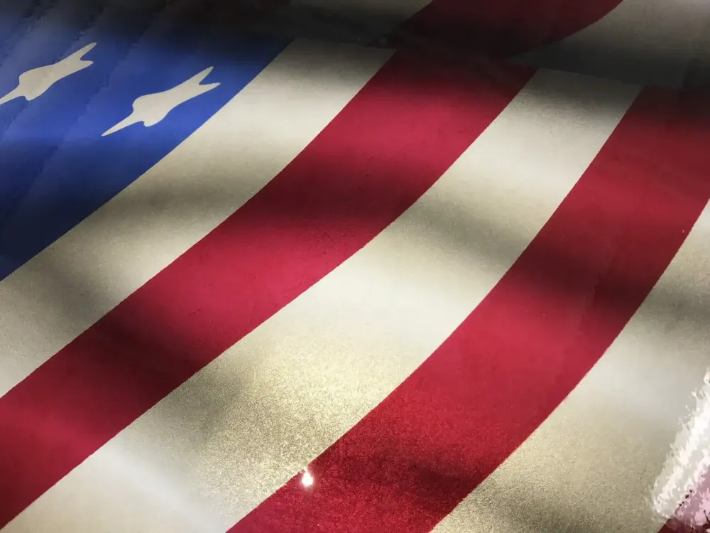 Mustang – Aérographie drapeau américain & aigle-39