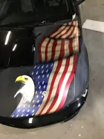 Mustang – Aérographie drapeau américain & aigle-24