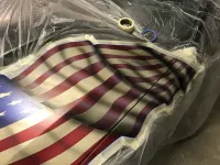 Mustang – Aérographie drapeau américain & aigle-29