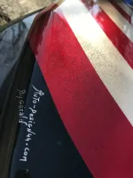 Mustang – Aérographie drapeau américain & aigle-49