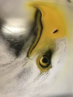 Mustang – Aérographie drapeau américain & aigle-10