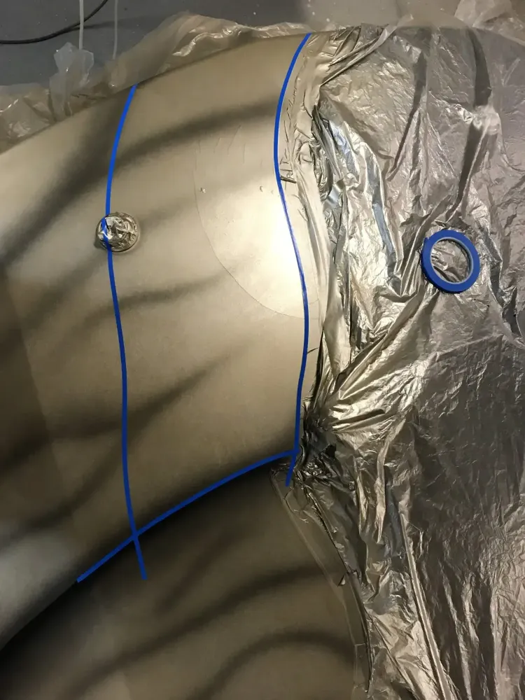 Mustang – Aérographie drapeau américain & aigle-21