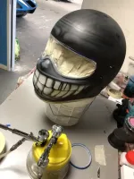 Casque – Aérographie mâchoire & cervelle