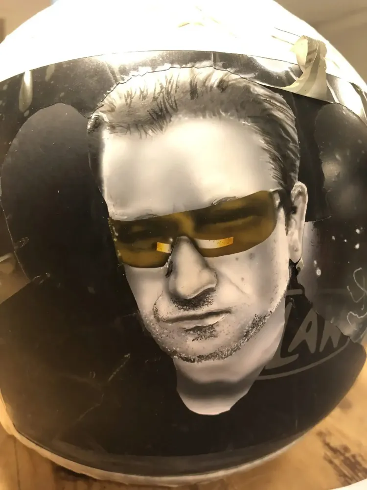 Casque – Aérographie portraits U2 (7)
