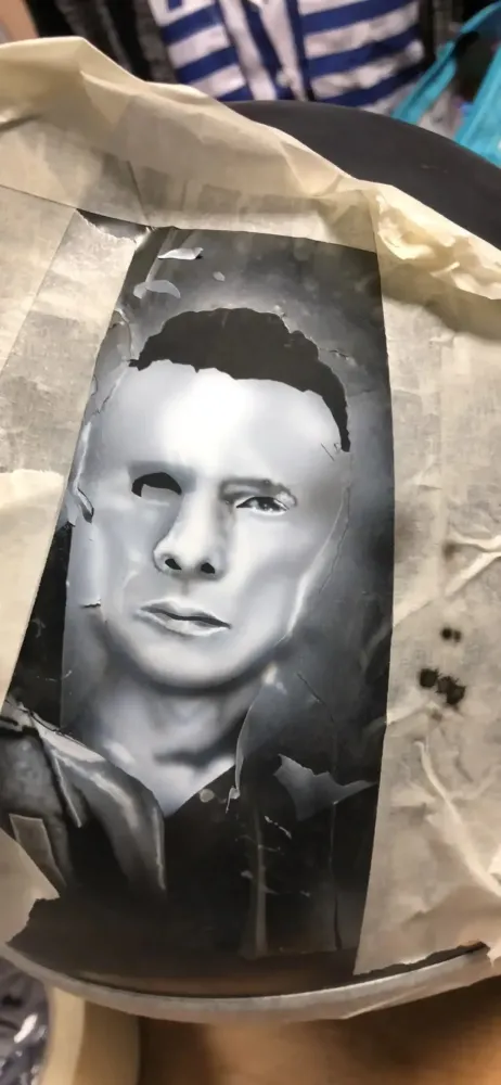 Casque – Aérographie portraits U2 (1)