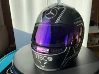 Casque Hamilton Mercedes 2021 – Noir mat & violet (34)